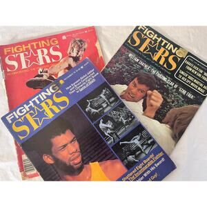 Fighting Stars Magazines Chuck Norris, Kareem Abdul Jabbar, William Shatner